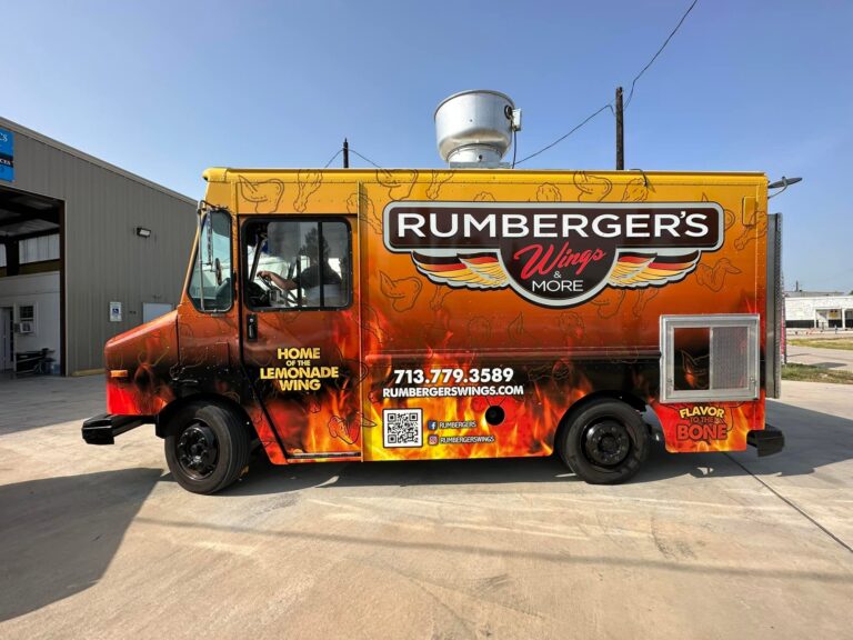 Fleet wraps and food truck wraps small van