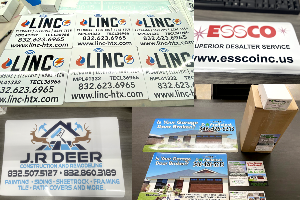 Magnet printing Houston Signs