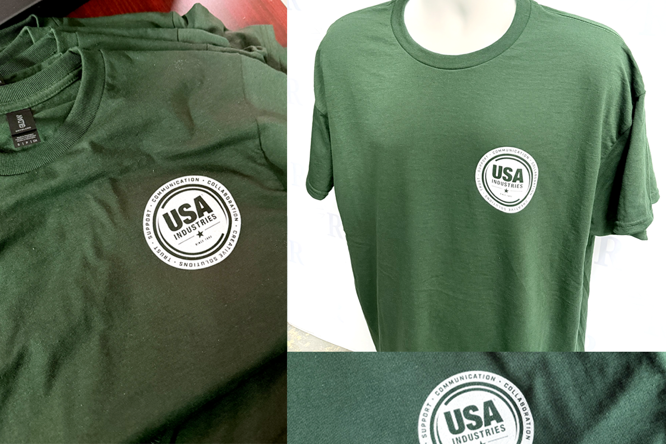 Screen printing T-shirts